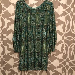 Paisley Dress w/ Bell Sleves